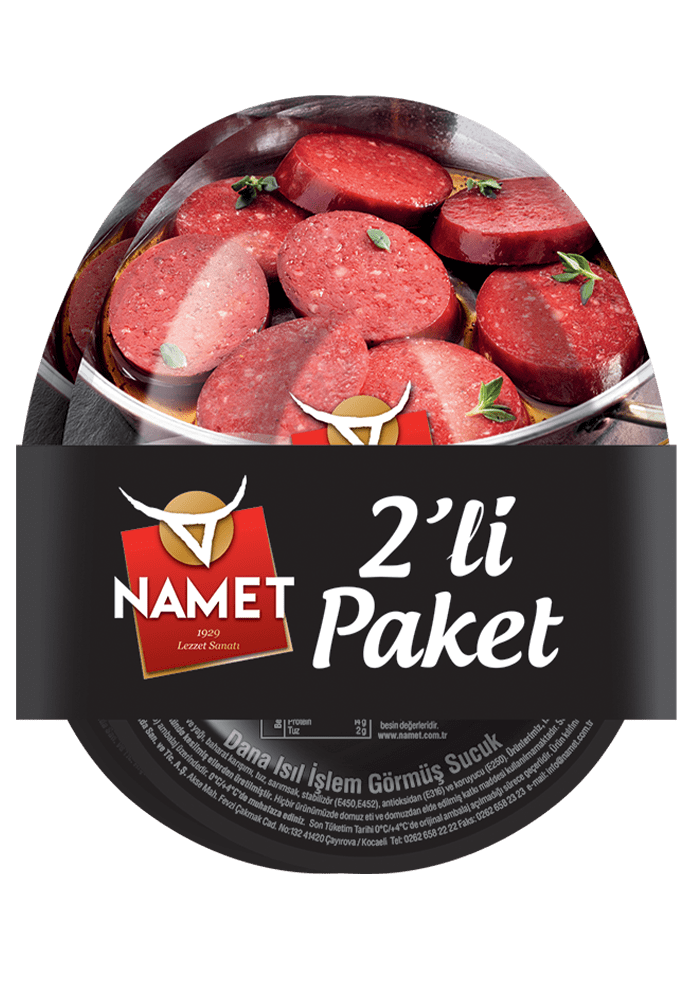 2'li Paket Klasik Dana Isıl İşlem Görmüş Sucuk
