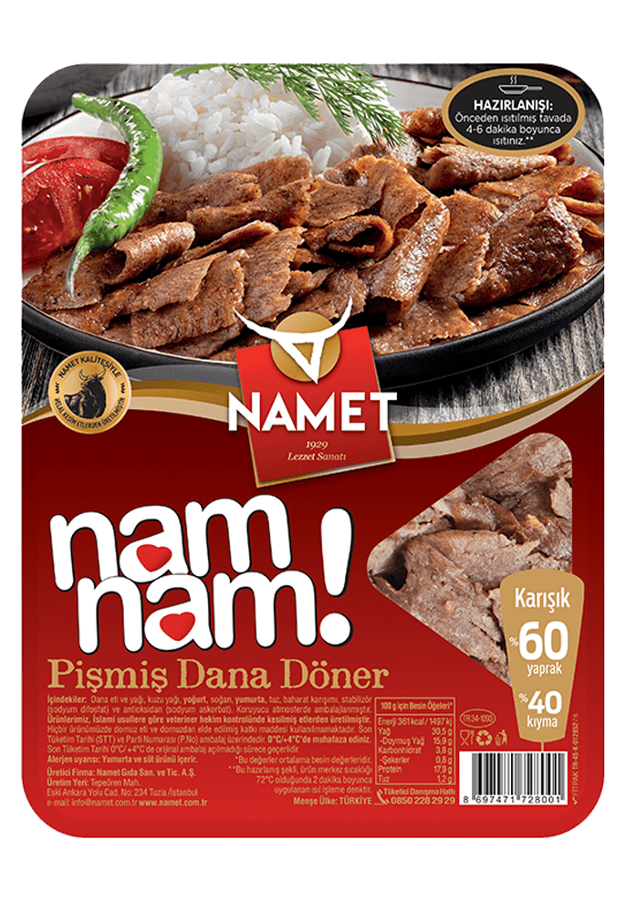 Pişmiş Karışık Dana Döner