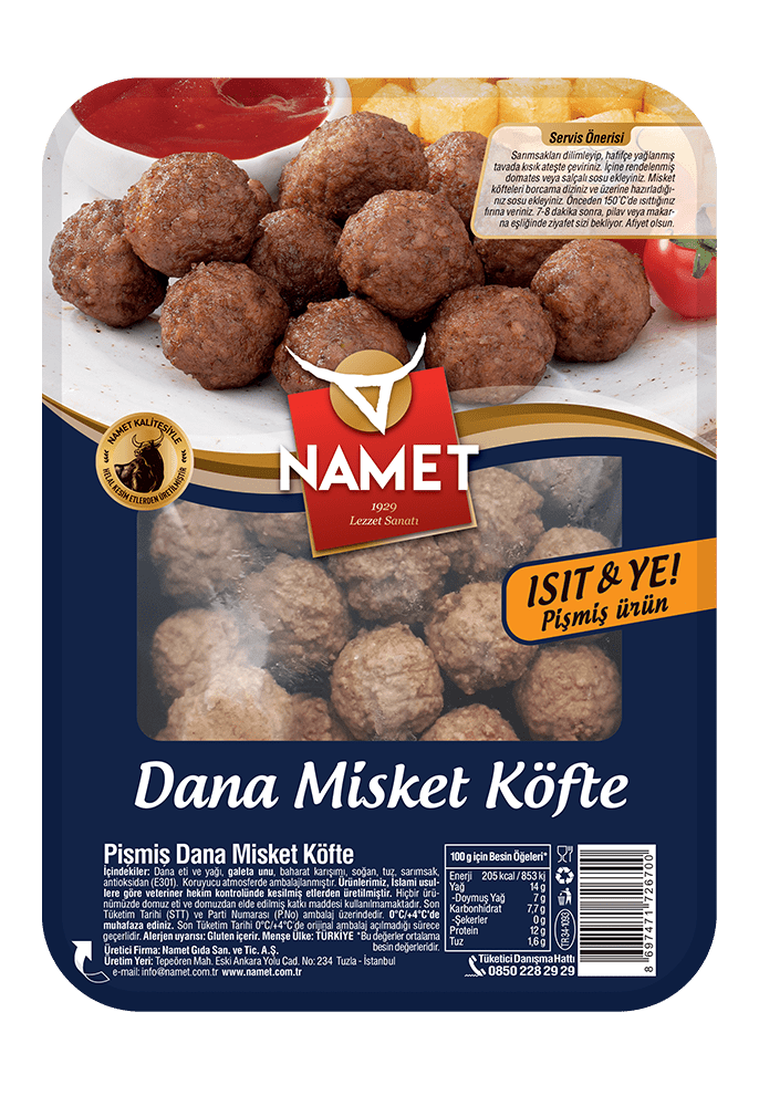 Pişmiş Dana Misket Köfte