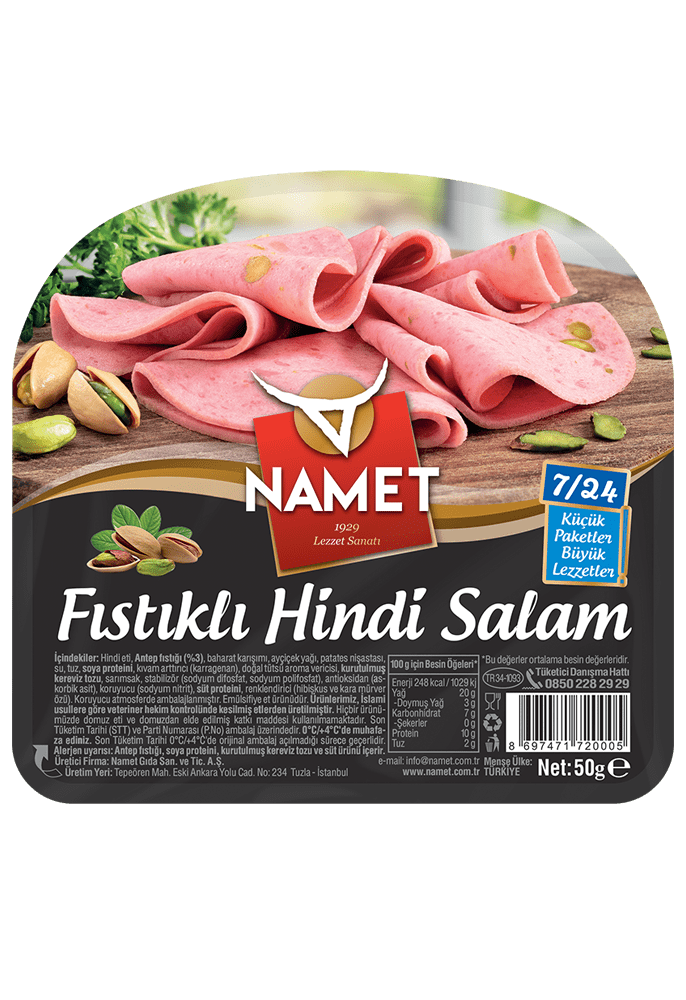 7/24 Fıstıklı Hindi Salam