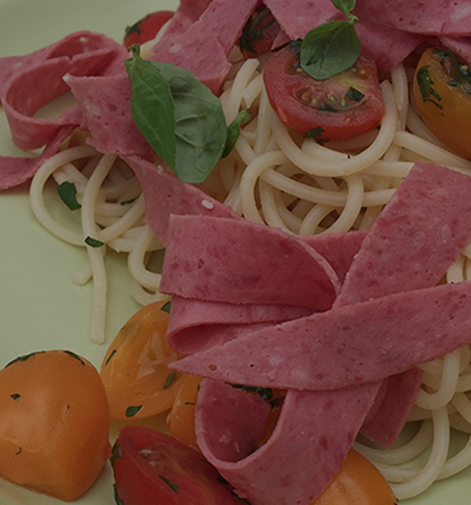 Salamlı Spagetti Makarna