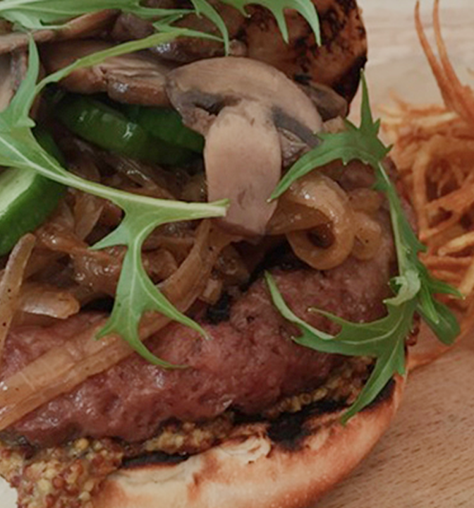 Mantarlı Dana Burger